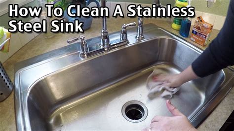 how to clean stainless steel sink